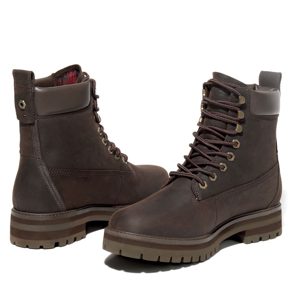 Timberland Μποτες Χιονιού Ανδρικα Βαθυ Καφε - Courma Guy Waterproof - Greece 0598721-VL